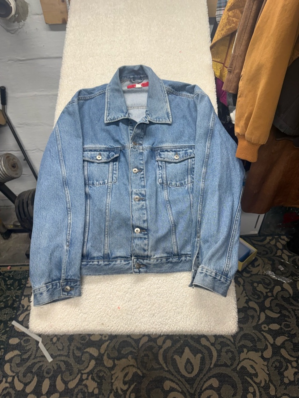 Vintage Wrangler Hero Classic Light Blue Denim Jacket - Men size 2XL